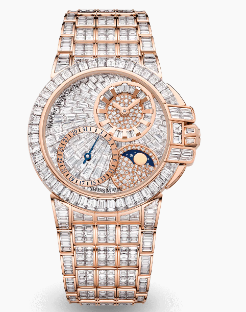 Review Harry Winston Ocean Date Moon Phase Automatic 36mm OCEAMP36RR005 watch Replica
